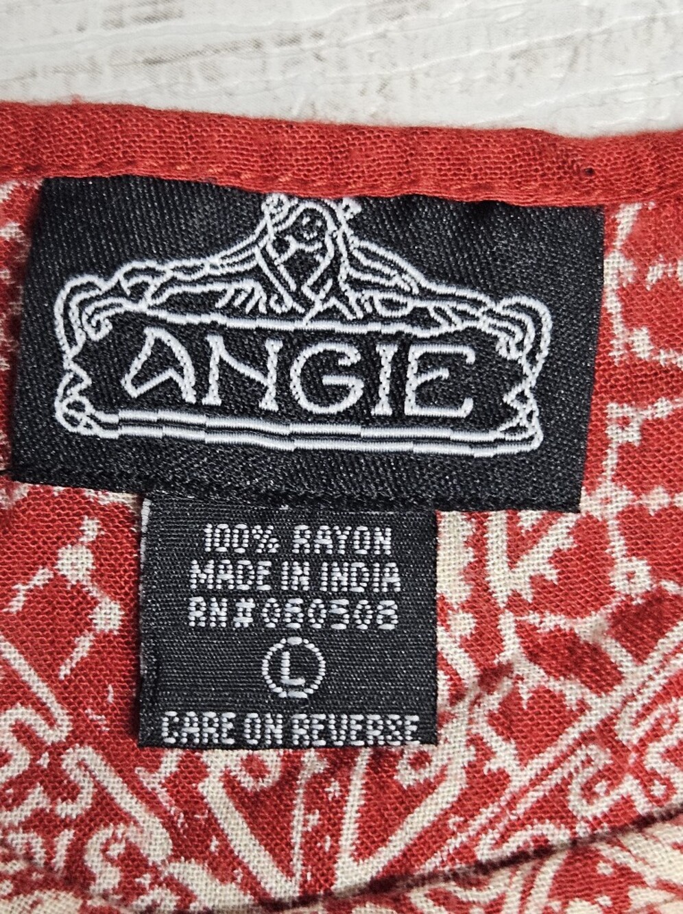 Angel Boho Tunic Top Kimono Sleeve Drawstring Blouse Size Large Boho Cottagecore - Picture 2 of 11